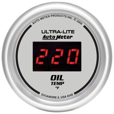 Auto Meter Ultra-Lite Digital Oil Temperature Gauge, 2-1/16 inch - 6548